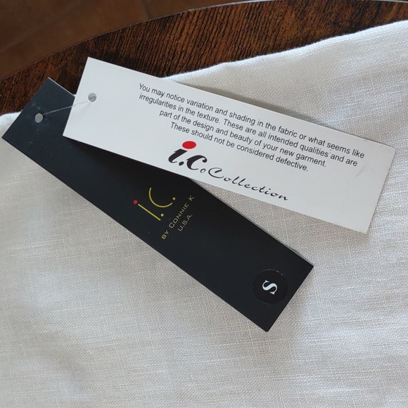 I C Collection by Connie K Linen Tank/Crop Pants Set - Picture 8 of 8